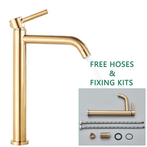 Gold basin mixer - gold, tap