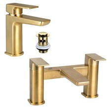 Brushed Brass Gold Basin Bath