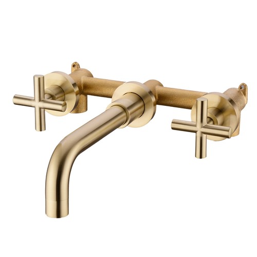 Black basin mixer tap wall - black,