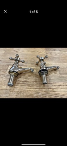 Gold bath taps - gold,