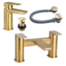 Brushed Brass Gold Basin Bath